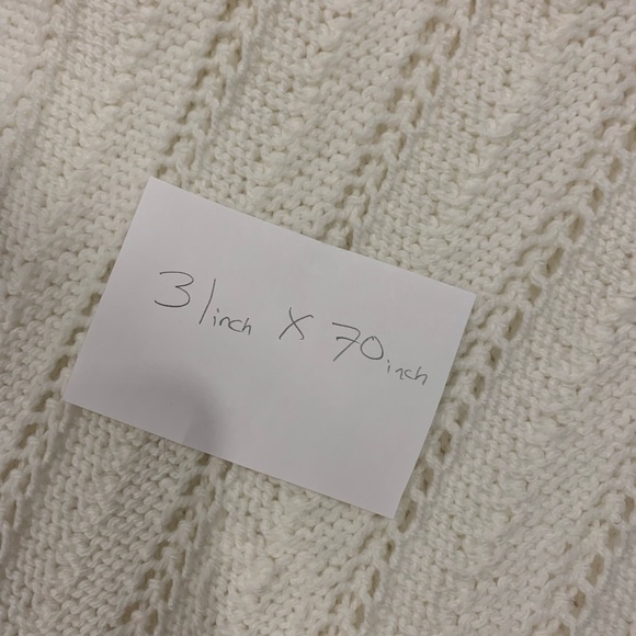 Beautiful soft white boho Afghan - Picture 5 of 6